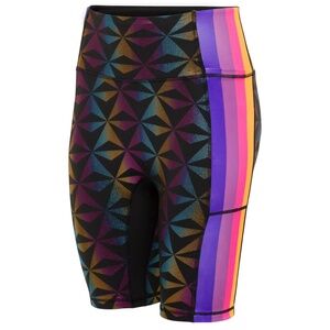 Crowned Athletics Geodesic Night Epcot Biker Shorts Running Disney